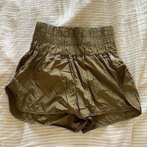 High Wasted Runnjng Shorts. FREE PEOPLE